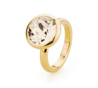 BROSWAY anello donna con cristallo Svarowski Tring misura 12 BTGC131A PVD oro