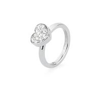 Brosway Anello Donna In Acciaio | Collezione Tring Donna In Acciaio Con Cristalli Swarovski© E Simbolo Cuore| Collezione Tring - BTGC128D