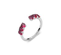 BrosWay Anello da donna Fancy FPR11B - Argento 925, Zirconi - Passion Ruby N.14