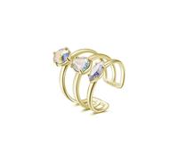Brosway Anello Donna in Ottone e Cristalli - Collezione Affinity - BFF153C Taglia regolabile 16-20