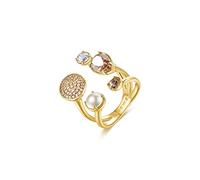 Brosway Anello Donna in Ottone e Cristalli/perle/cubic Zirconia | Collezione Affinity - BFF65B