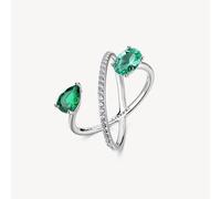Brosway anello Fancy - in argento e zirconi verdi FLG153D - mis 16