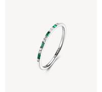 Brosway anello fedina Fancy - in argento e zirconi verde -FLG149B