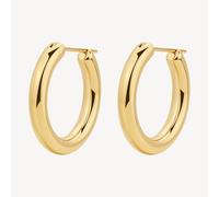 BROSWAY AURA ORECCHINI A CERCHIO GRANDI LISCI IN ACCIAIO COLOR ORO BAU25 (4605)