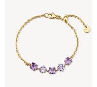 Brosway Bracciale Dreaming in acciaio 316L dorato e cristalli amethyst BIG13