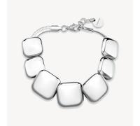 Brosway Bracciale da donna collezione Muse. Bracciale in acciaio 316L con charm quadrati di colore argento. La chiusura è a moschettone. Misure: 190 mm. La referenza è BUE11