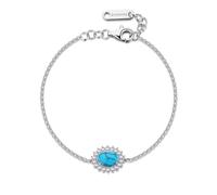 Brosway Bracciale da Donna Collezione Fancy della Linea Cloud Light Blue Bracciale in Argento 925/1000 rodiato con Turchese e Cubic Zirconia. La referenza è: FCL122