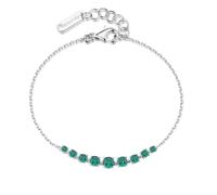 Brosway Bracciale da Donna Collezione Fancy della Linea Life Green. Bracciale in Argento 925 rodiato, e zirconi Verdi. La Lunghezza è: 18 cm. La referenza è: FLG132