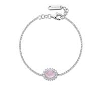 Brosway Bracciale da Donna Collezione Fancy della Linea Vibrant Pink. Bracciale in Argento 925/1000 rodiato con Quarzo Rosa e Cubic Zirconia. La referenza è: FVP122