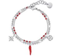 Brosway Bracciale Donna In Acciaio Con Simbolo Cornetto/quadrifoglio, Bracciale Donna Collezione Chant - BAH64
