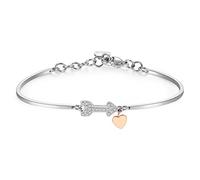 Brosway Bracciale Donna, Bracciale Rigido in Acciaio e Cristalli | Collezione Chakra - BHK356