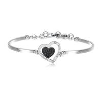 Brosway Bracciale Donna, Bracciale Rigido in Acciaio e Cristalli con Simbolo Cuore | Collezione Chakra - BHK439