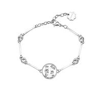 Brosway Bracciale Donna, Bracciale Rigido in Acciaio e Cristalli con Simbolo Lettere | Collezione Chakra - BHKB057