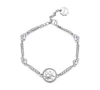 Brosway Bracciale Donna, Bracciale Rigido in Acciaio e Cristalli con Simbolo Luna/sole | Collezione Chakra - BHKB155