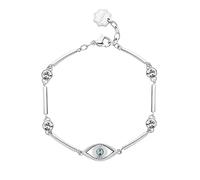 Brosway Bracciale Donna, Bracciale Rigido in Acciaio e Cristalli/pietre Naturali con Simbolo Occhio | Collezione Chakra - BHKB150