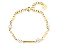 Brosway Bracciale Donna, Bracciale Rigido in Acciaio e Perle | Collezione Affinity - BFF165