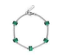 Brosway Bracciale Donna, Bracciale Rigido in Argento e Life Green | Collezione Fancy - FLG04