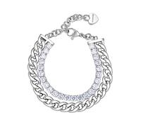 Brosway Bracciale Donna, Bracciale Tennis in Acciaio | Collezione Desideri - BEI071