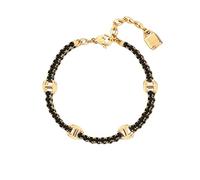 Brosway Bracciale scintillante placcato in oro con zirconi neri Desideri BEI079