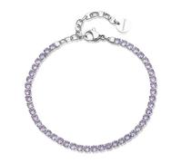 Brosway Bracciale Donna, Bracciale Tennis in Acciaio e Cubic Zirconia | Collezione Desideri - BEI103