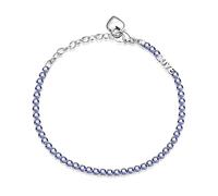 Brosway Bracciale Donna, Bracciale Tennis in Acciaio e Cubic Zirconia con Simbolo Cuore | Collezione Desideri - BEI028
