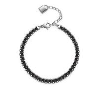 Brosway Bracciale Donna, Bracciale Tennis in Acciaio con Simbolo Lucchetto | Collezione Desideri - BEI057