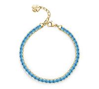 Brosway Bracciale Donna, Bracciale Tennis in Acciaio e Cubic Zirconia con Simbolo Quadrifoglio | Collezione Desideri - BEI061