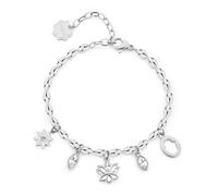 Brosway Bracciale Donna in Acciaio | Bracciale con Cristalli e Simbolo Fiore | Collezione Chakra - BHKB251