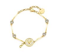 Brosway Bracciale Donna, Bracciale Rigido in Acciaio e Cristalli con Simbolo Cuore | Collezione Chakra - BHKB102