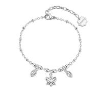 Brosway Bracciale Donna in Acciaio e Cristalli con Simbolo Fiore | Collezione Chakra - BHKB259