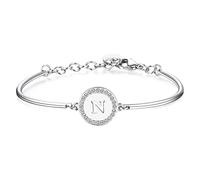 Brosway Bracciale Semirigido Donna In Acciaio Con Simbolo Lettere, Bracciale Donna Collezione Chakra - BHK137