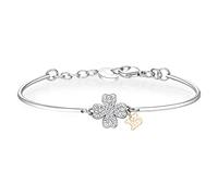 Brosway Bracciale Semirigido Donna In Acciaio Con Simbolo Quadrifoglio, Bracciale Donna Collezione Chakra - BHK320