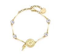 Brosway Bracciale Semirigido Donna In Acciaio Con Simbolo Rosa Dei Venti, Bracciale Donna Collezione Chakra - BHKB042