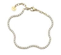 Brosway Bracciale Donna in Acciaio Inossidabile, Oro e Bianco, Stile Elegante, Chiusura a Moschettone, BEI110