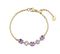 Brosway Bracciale Dreaming in acciaio 316L dorato e cristalli amethyst BIG13