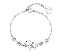 Brosway Bracciale Donna in Acciaio con Farfalla e Cristalli, Modello BHKB283