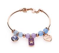 Brosway Bracciale Donna In Acciaio Con Pietre Naturali E Simbolo Cuore| Collezione Tres Jolie - BTJMS868