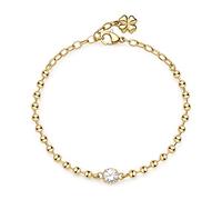 Brosway Bracciale Donna In Acciaio Con Simbolo Quadrifoglio, Bracciale Donna Collezione Desideri - BEI085