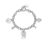 Brosway Bracciale Donna in Acciaio e Cristalli con Simbolo Acchiappasogni/cuore | Collezione Chakra - BHKB117