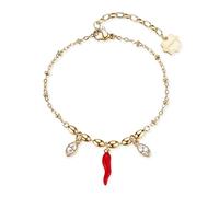 Brosway Bracciale Donna In Acciaio Con Simbolo Cornetto, Bracciale Donna Collezione Chakra - BHKB272