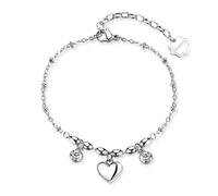 Brosway Bracciale Donna in Acciaio e Cristalli con Simbolo Cuore | Collezione Chakra - BHKB263