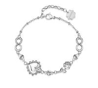 Brosway Bracciale Donna in Argento, Elegante Design con Cristalli e Rose, Collezione BHKB281