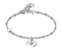 Brosway Bracciale Donna in Acciaio e Cristalli con Simbolo Cuore | Collezione Chant - BAH39