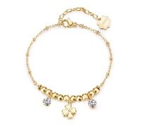 Brosway Bracciale Donna In Acciaio Con Simbolo Quadrifoglio, Bracciale Donna Collezione Chakra - BHKB266