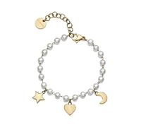 Bracciale da Donna Brosway Chant Pendenti Acciaio con Perle BAH86