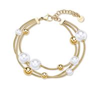 BrosWay Bracciale Donna Collezione Perfect BPC59 in Acciaio e Perle