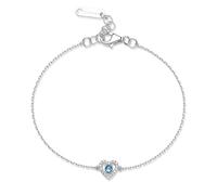 Brosway Bracciale Donna in Argento | Bracciale con Cloud Light Blue e Simbolo Cuore | Collezione Fancy - FFB116