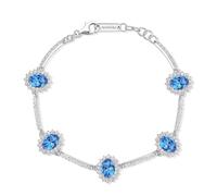 Brosway Bracciale Donna in Argento | Bracciale con Freedom Blue e Simbolo Store Las Vegas | Collezione Fancy - FFB35