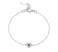 Brosway Bracciale Donna in Argento | Bracciale con Life Green e Simbolo Cuore | Collezione Fancy - FLG126