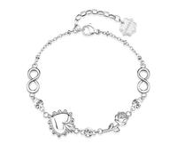 Brosway Bracciale Donna in Argento, Elegante Design con Cristalli e Rose, Collezione BHKB281
